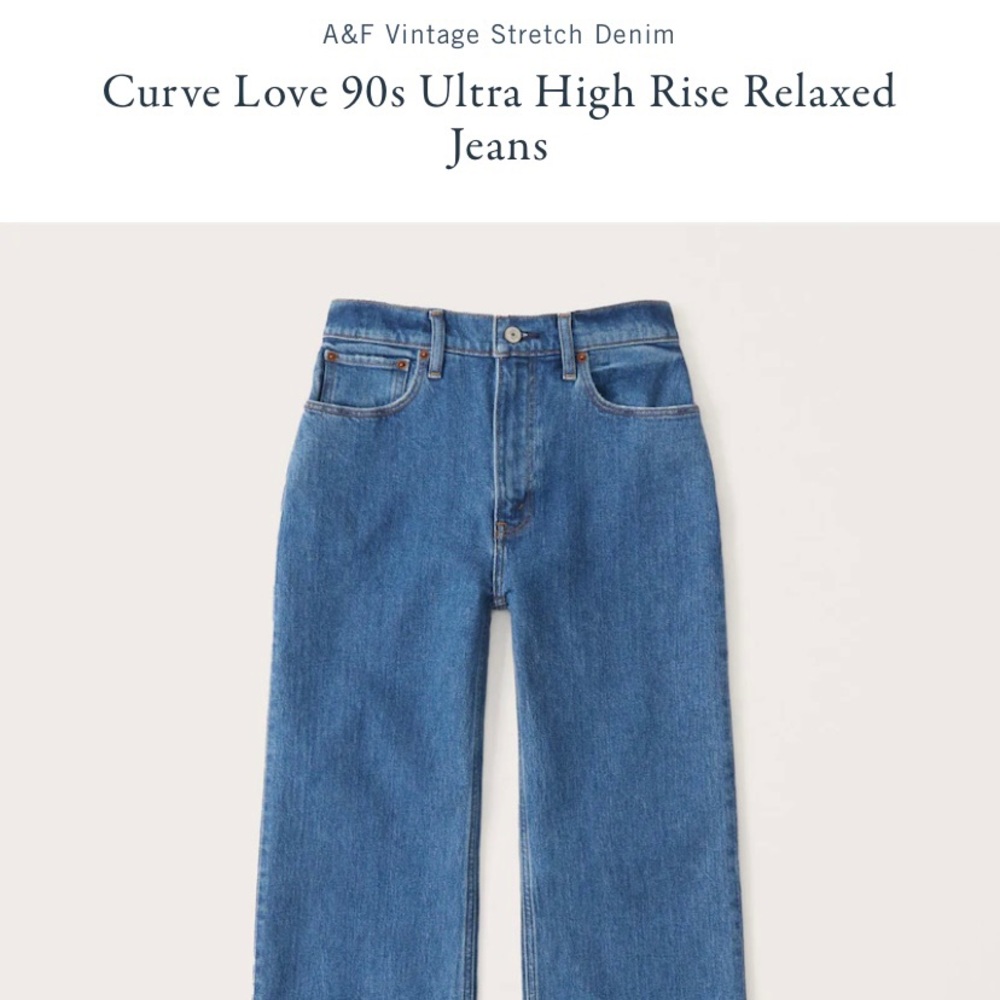 A&F. Curve Love, 90’s High Rise.